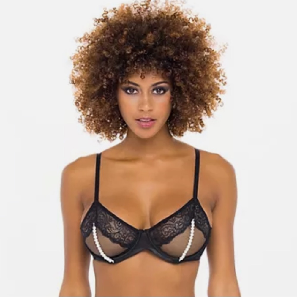 Oh La La Cheri Alyssa Lace & Pearls Bra